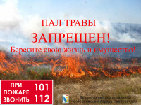 Пал травы запрещен!